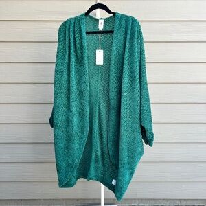 Flawless Green Open-Front Cardigan | Size Small | NWT